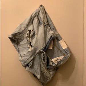 American Eagle Light Wash Shorts